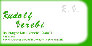 rudolf verebi business card